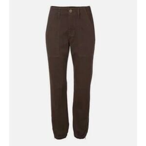 Cabi Compass Pants Dark Chocolate Brown Ankle Zip Jogger Style 4514, Size 4